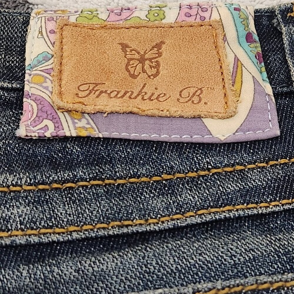 Frankie B Patchwork Edition Boot Cut Low Rise Jea… - image 7